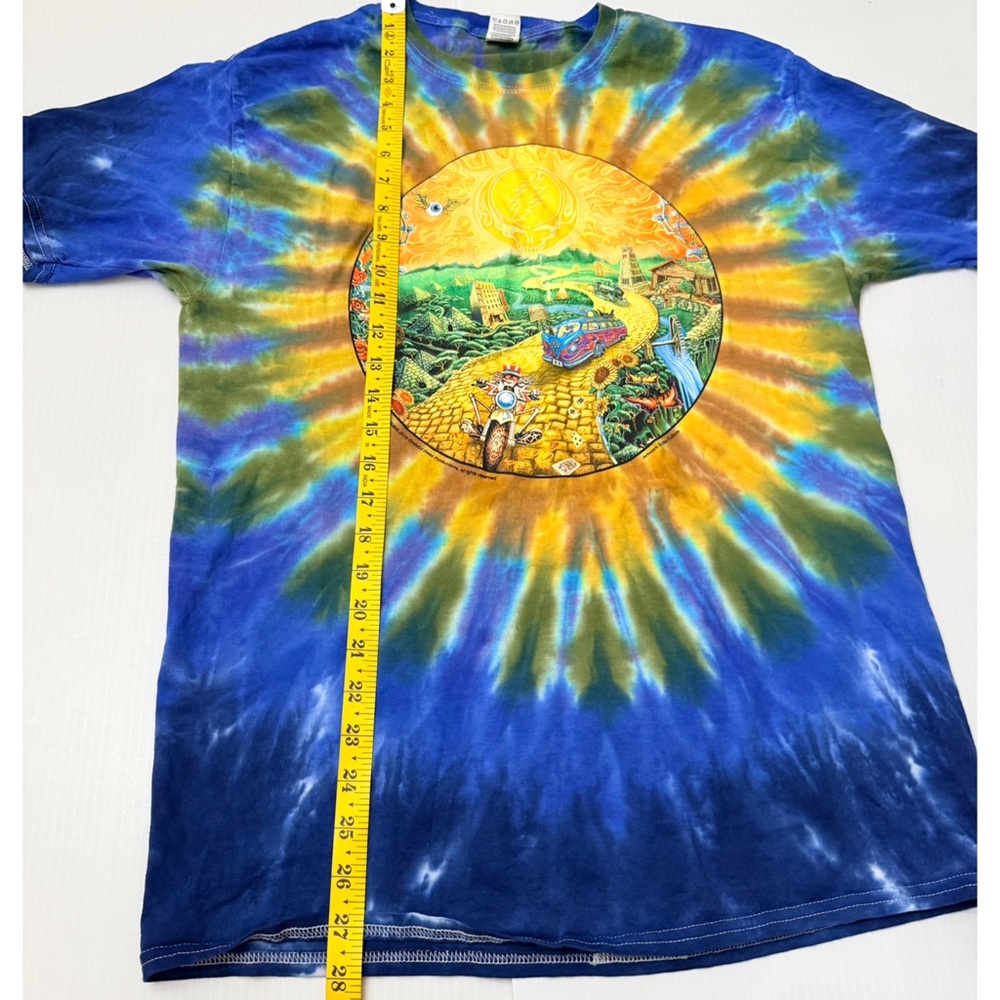 Vintage Grateful Dead Golden Road Tie-Dye Skull Graphic T-Shirt - M - Picture 7 of 8